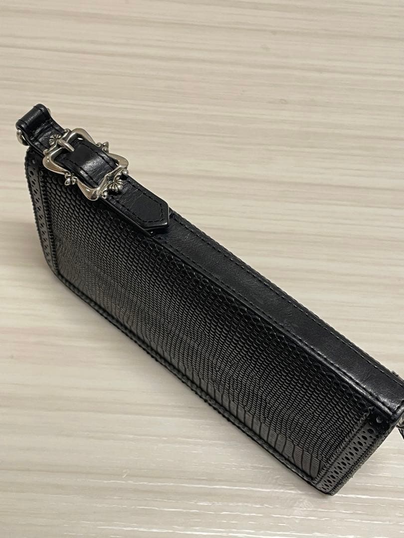 foot the coacher フルブローブ リザード ジップウォレット