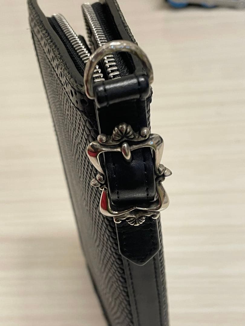 foot the coacher フルブローブ リザード ジップウォレット