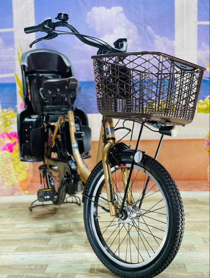 ギュットアニーズ⭐️13AH！パナソニック子供乗せ電動アシスト自転車Y1542