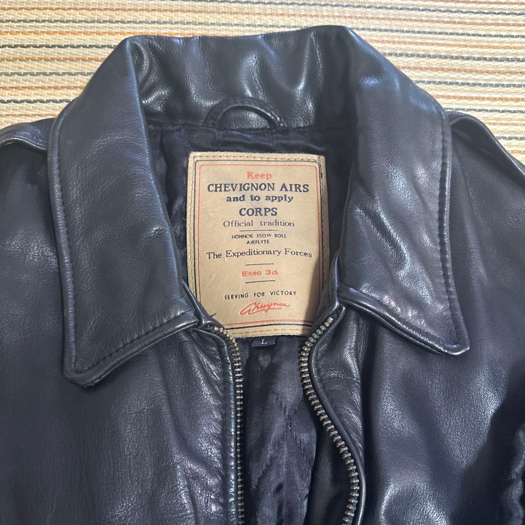 CHEVIGNON レザージャケット EXPEDITIONARY FORCES