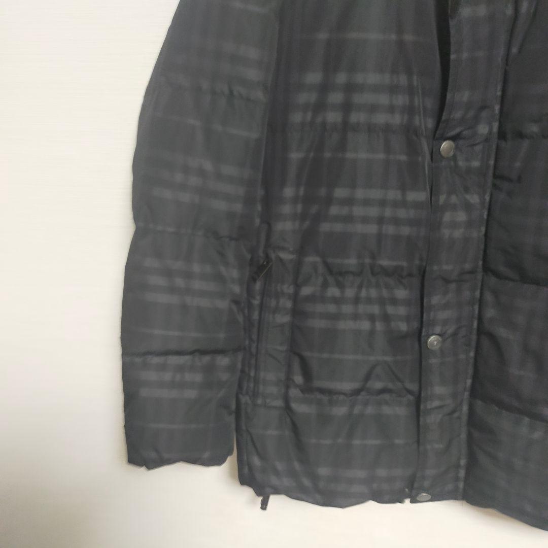 BURBERRY バーバリー ロンドン ダウン　メンズ 　ブラック チェック柄