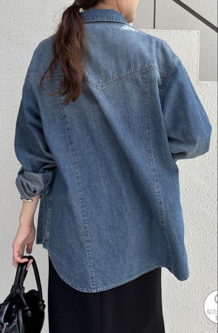 コラージュガリャルダガランテ　ボウタイデニムシャツ