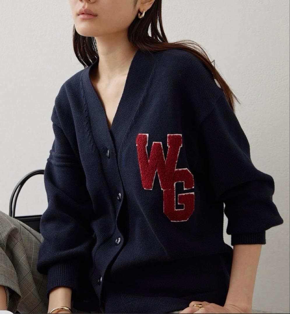 2025SS Whim Gazette ワッペンニットカーディガン