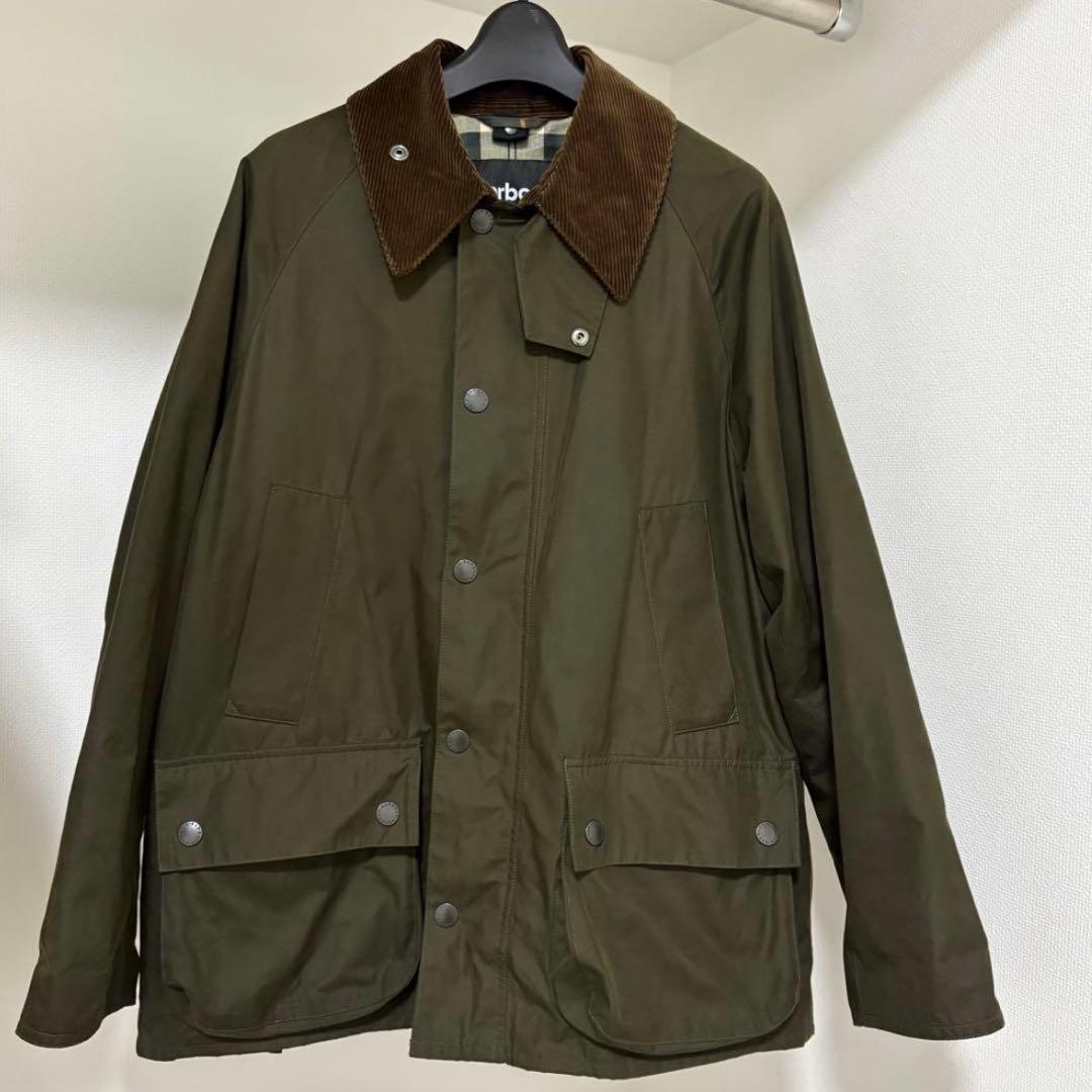 美品　バブアー　ビデイル　ピーチスキン オリーブ　セージ　36 barbour