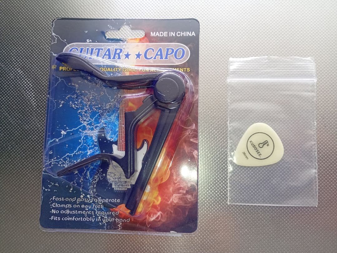 【GYP】初心者セット　ミニギター カポ　ピック　JR2 NT　ケース