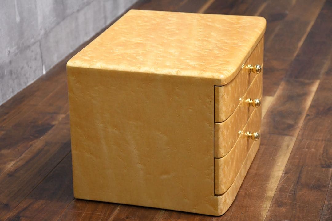 EJK56 バーズアイメープル 3段ジュエリーボックス ティアラ3P もりかね