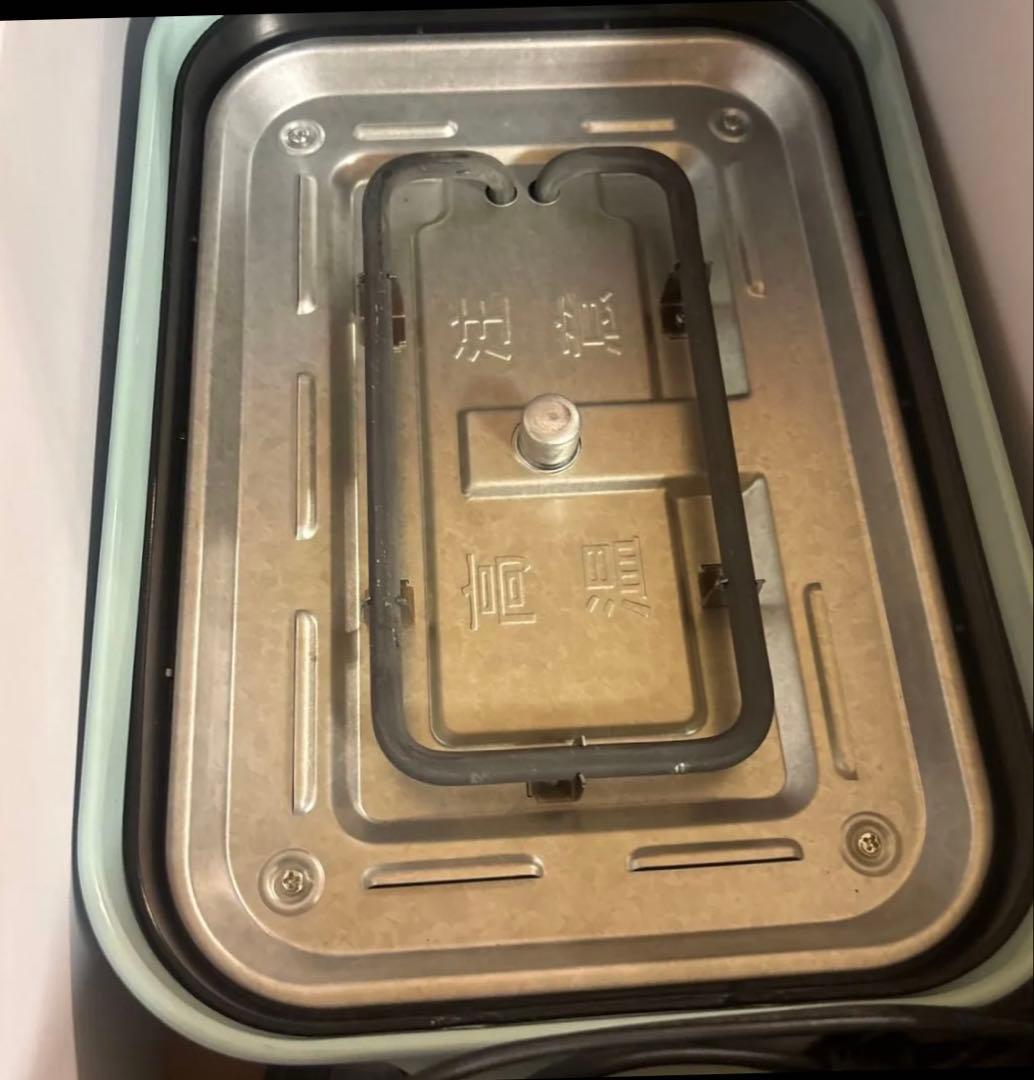 BRUNO コンパクトホットプレート ミントグリーン　セラミックコート鍋つき