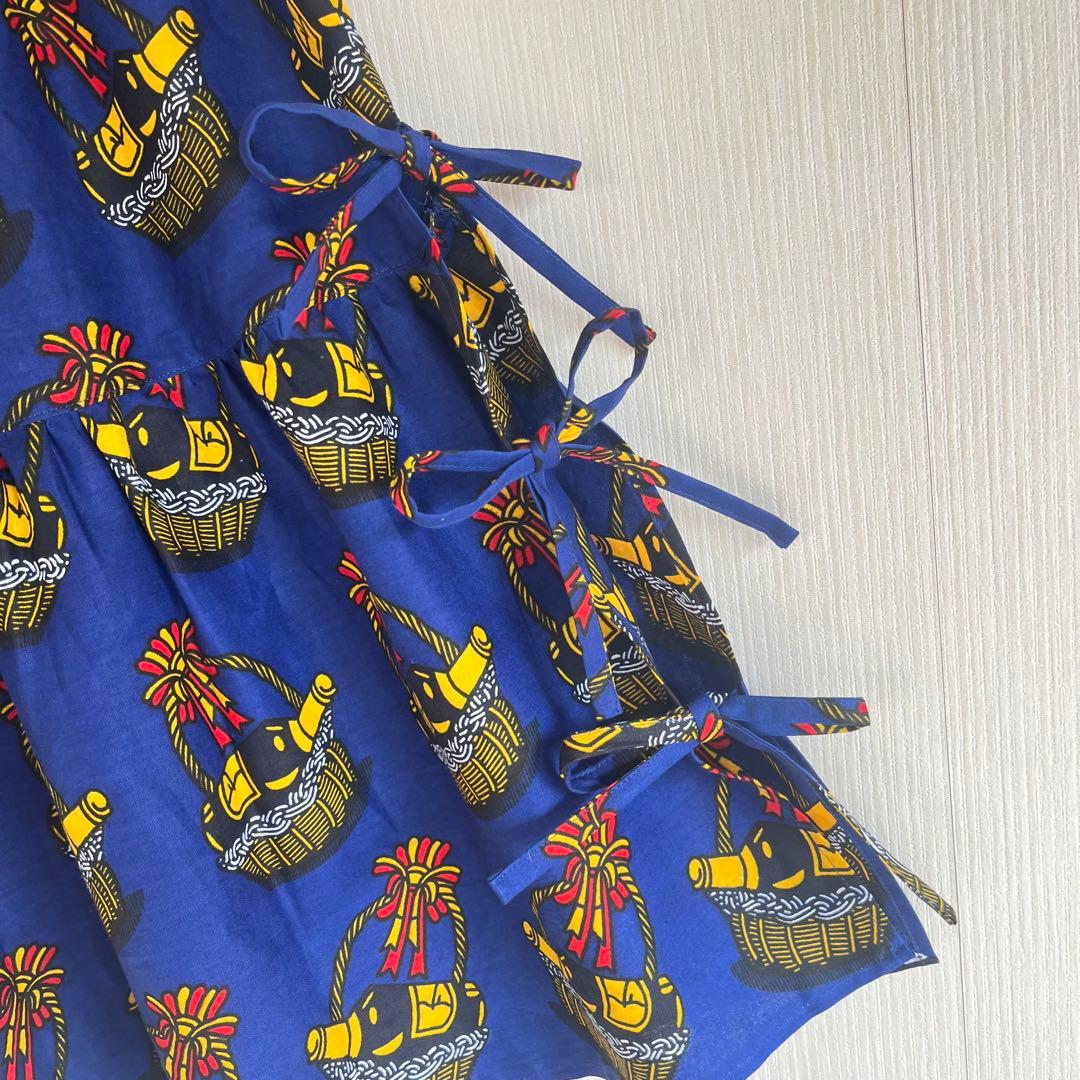 アフリカ布　アフリカンプリント　ギャザースカート3点　ティアードスカート1点