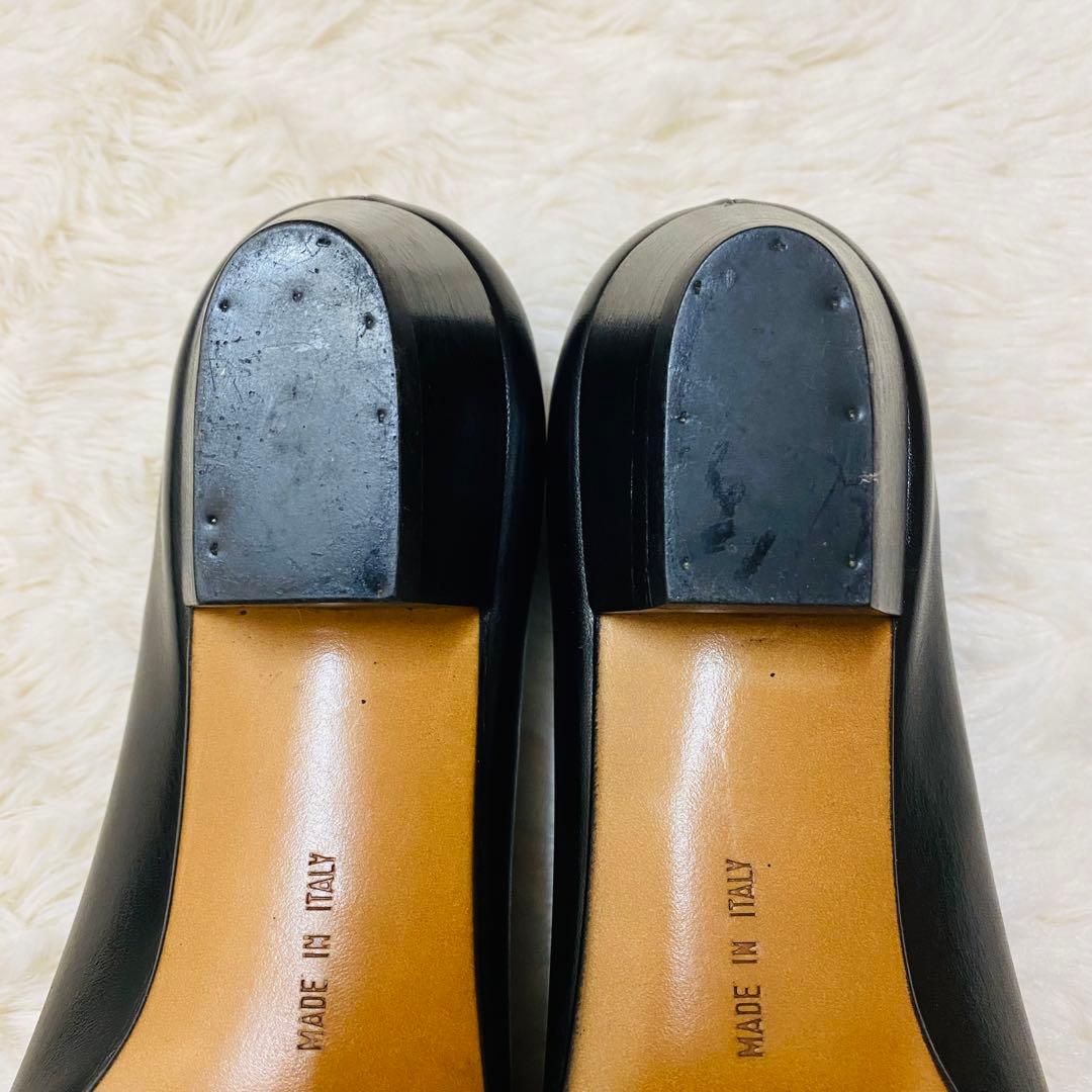 未使用級！Salvatore Ferragamo ヴァラリボン　パンプス レザー