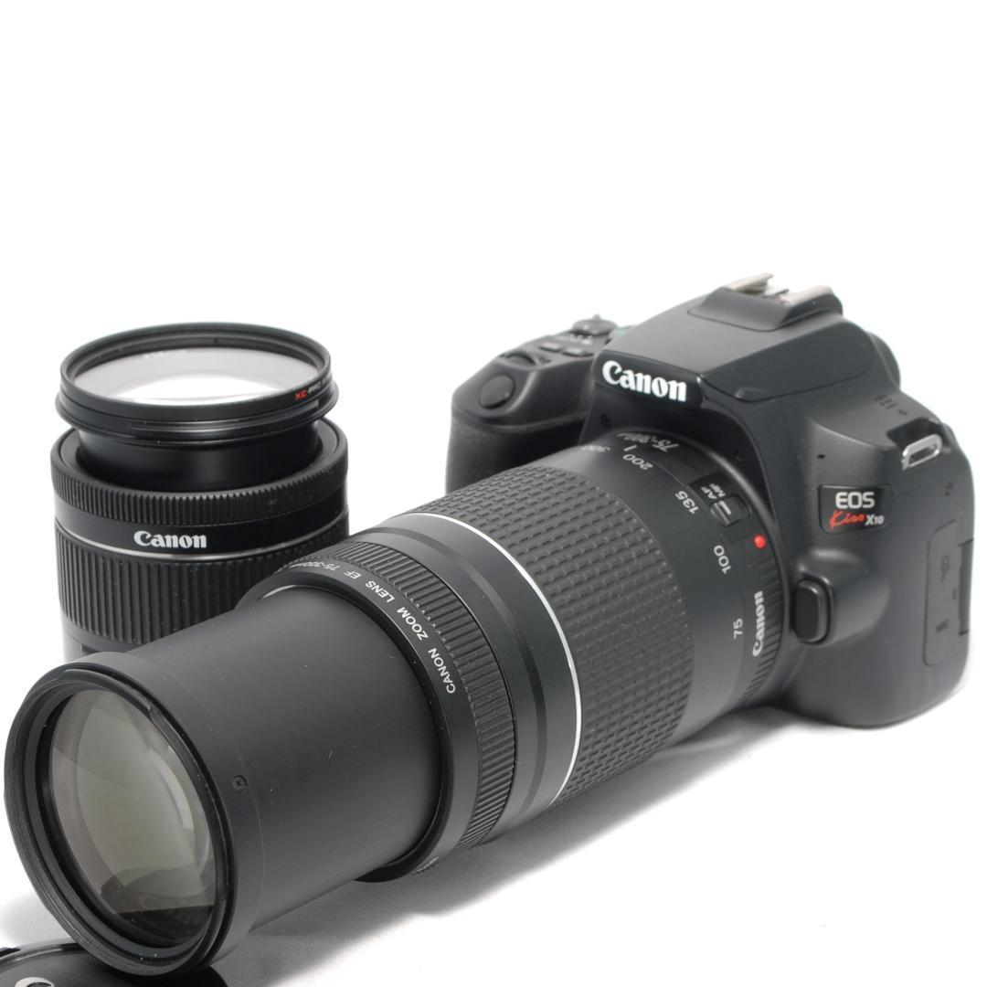 ✨Canon Kiss X10✨Wレンズ✨新品級✨軽量モデル✨一眼レフ