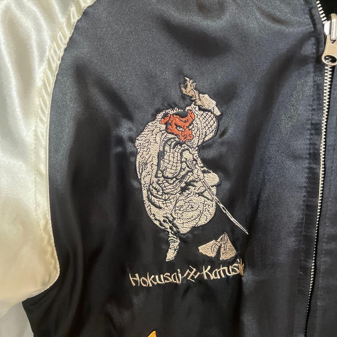 テッドマン爆裂爛漫娘 オール刺繍　七福神リバーシブルスカジャン