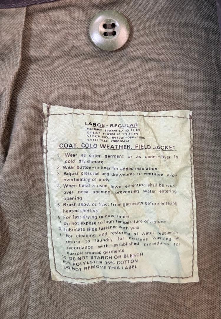 M-65 タイガーストライプ　フィールドジャケット LARGE-REGULAR