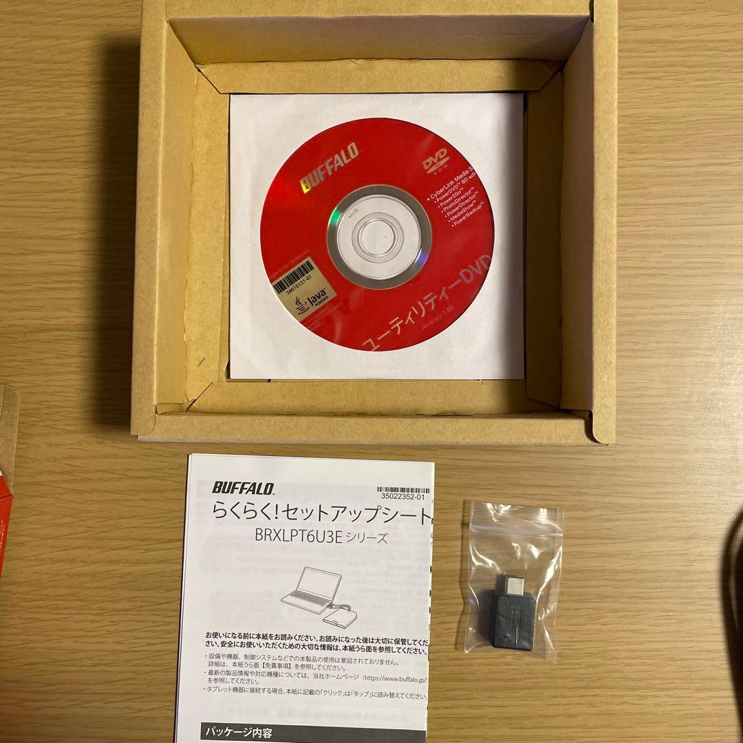 BUFFALO Blu-rayドライブ BRXL-PT6U3-BKE