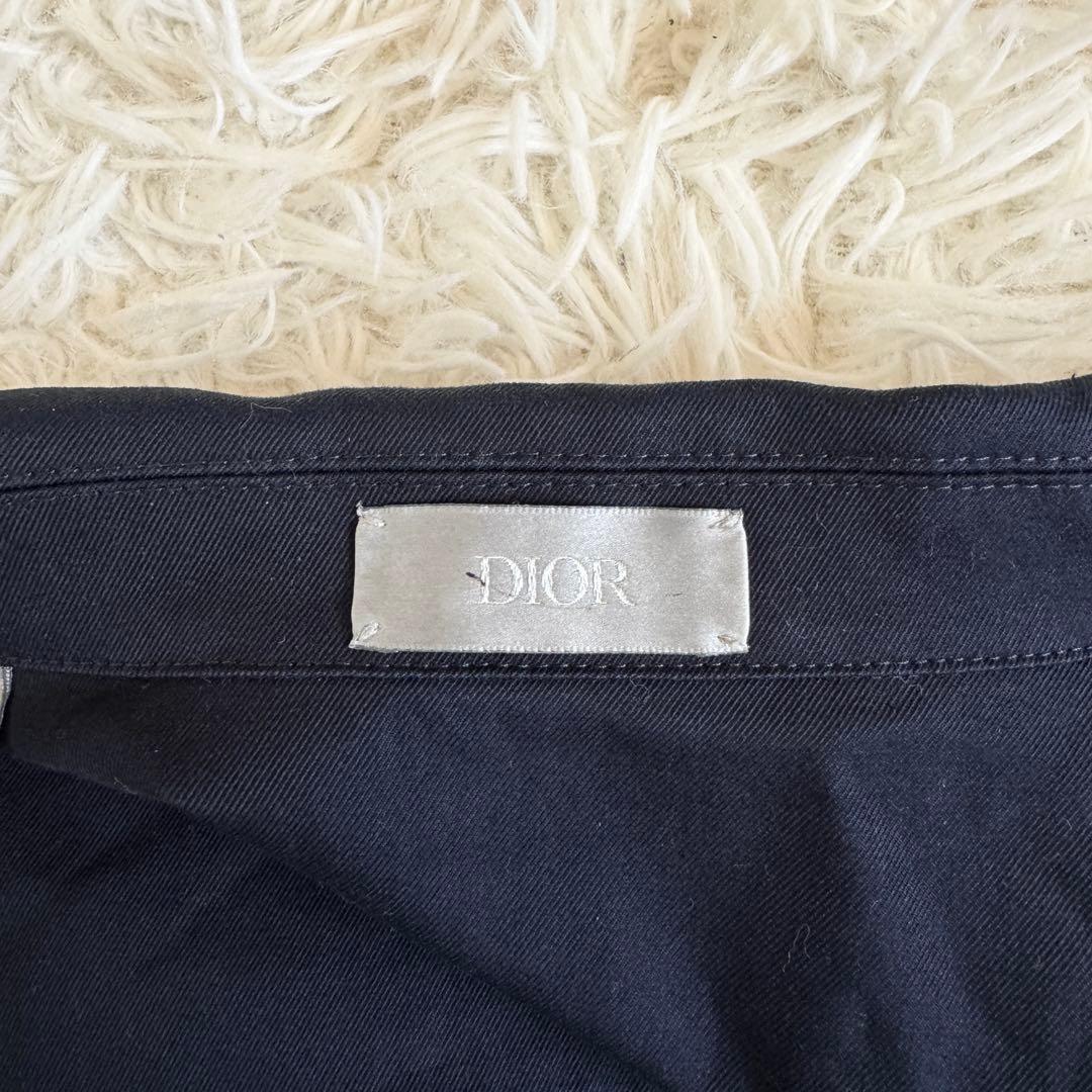 極美品　22ss　ディオールオム　ブルゾン　CDロゴ刺繍　ネイビー　Lサイズ