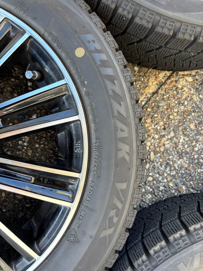 BLIZZAK VRX 155/65R14 タイヤ・ホイールセット　スタッドレス