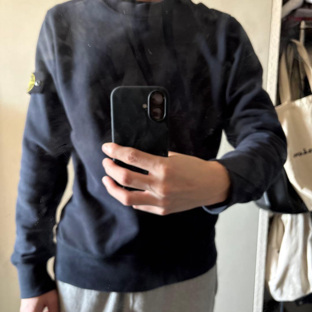 【美品❗️】stone  スウェットトレーナー　S ネイビー