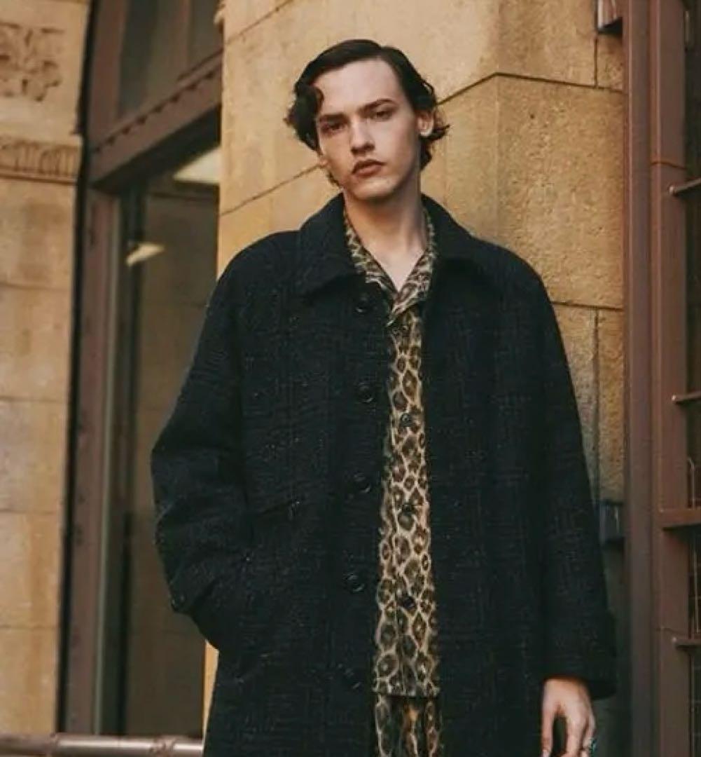 22aw needles オープンカラーシャツ　レオパード　ヒョウ柄 長袖