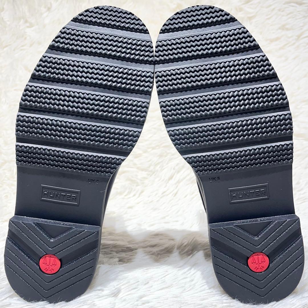 未使用級☆ハンター コマンド チェルシーブーツ 24㎝ 黒 完全防水 サイドゴア