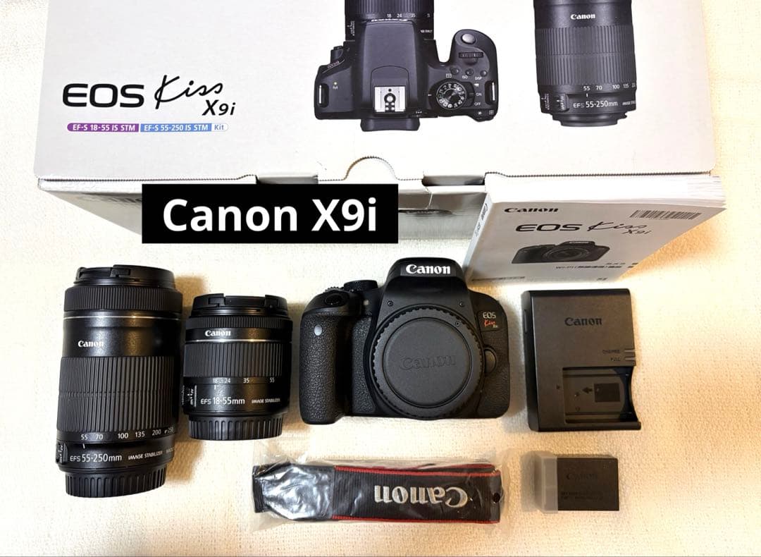 Canon EOS kiss X9i ダブルズームキット 一眼レフ カメラ