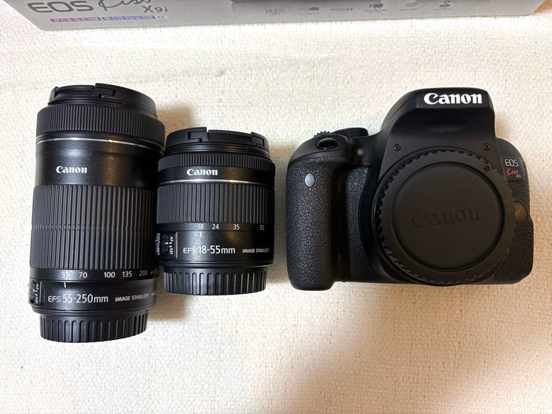 Canon EOS kiss X9i ダブルズームキット 一眼レフ カメラ