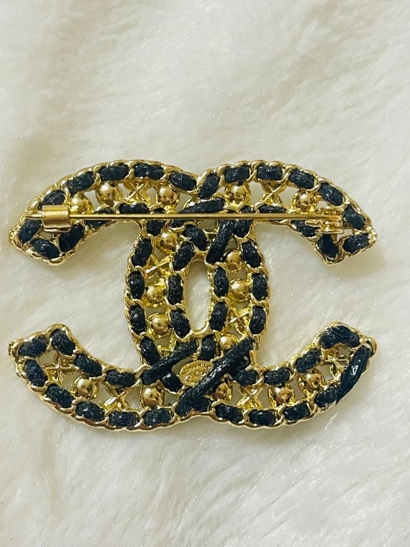 CHANEL ブローチ キラキラ ゴールド パール 訳あり