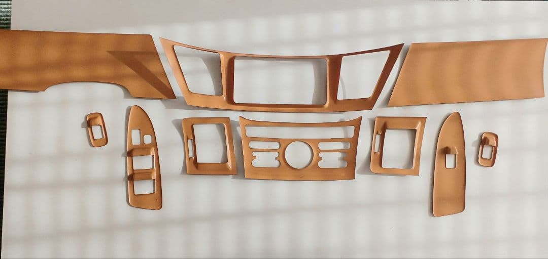 ヴォクシーZ煌 60系 ウッド仕上げ 内装パネルフロントテーブルセット