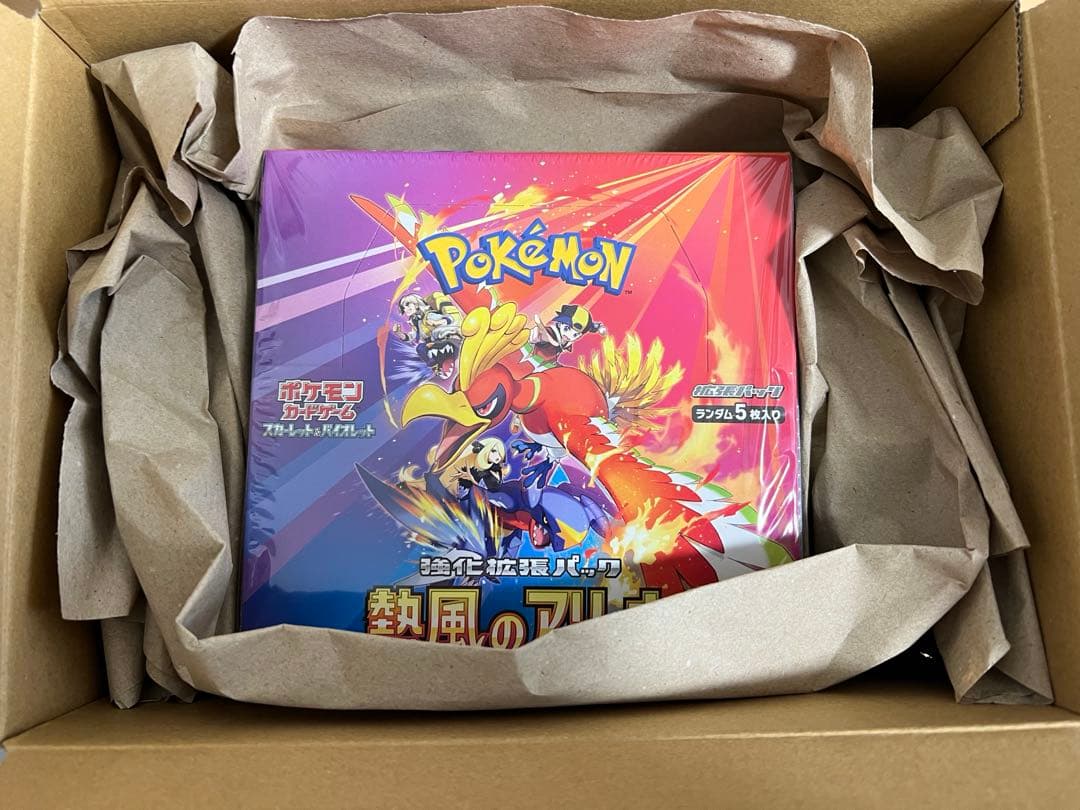 ポケモンカード　熱風のアリーナ1BOXシュリンク 付き　新品未開封