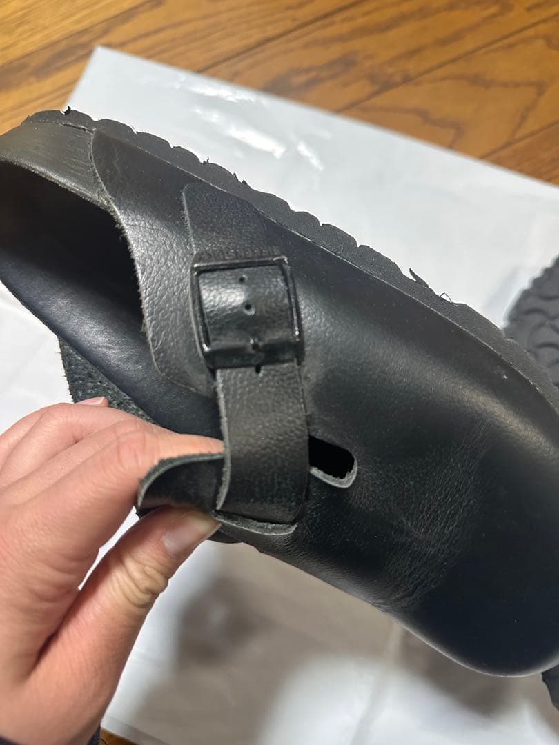 BIRKENSTOCK ブラック サボサンダル 38