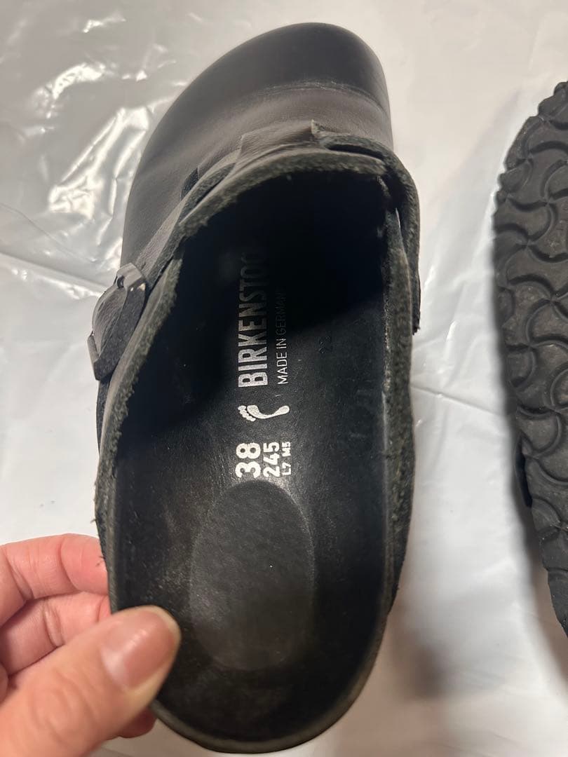 BIRKENSTOCK ブラック サボサンダル 38