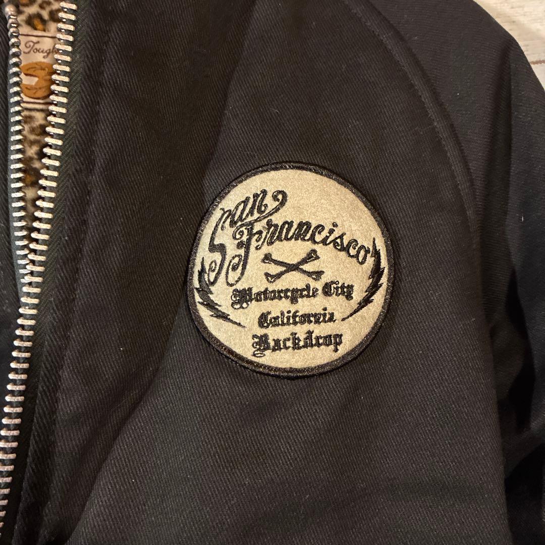 Schott Perfecto バックドロップレオパードジャケット Lバイカー