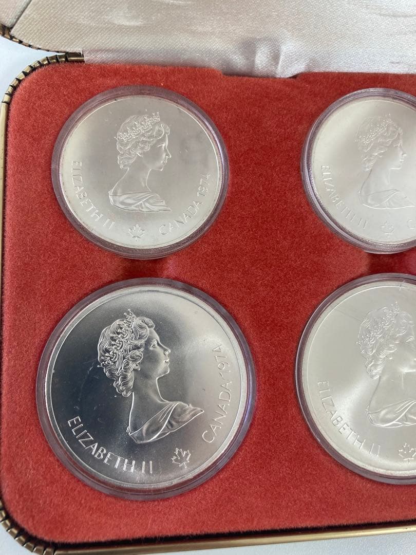 モントリオール1976オリンピック銀貨4枚セット