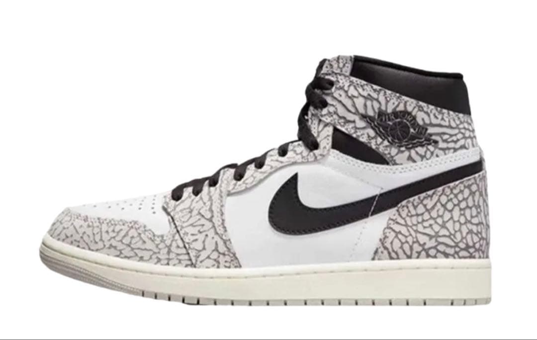 靴 Nike Air Jordan1 white cement