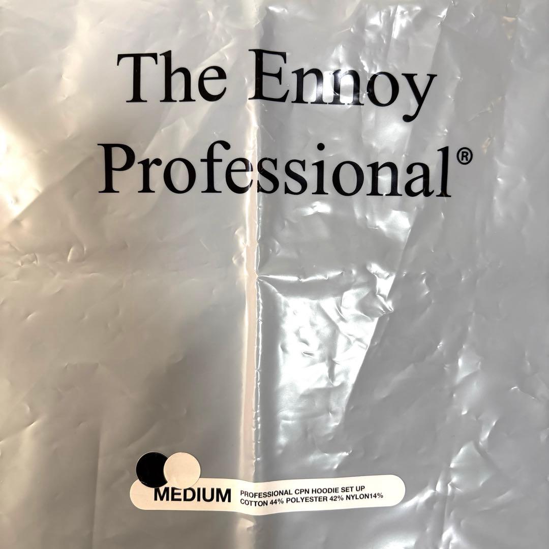 【お値下げ】ENNOY エンノイ セットアップ ブラック/ホワイト フード型