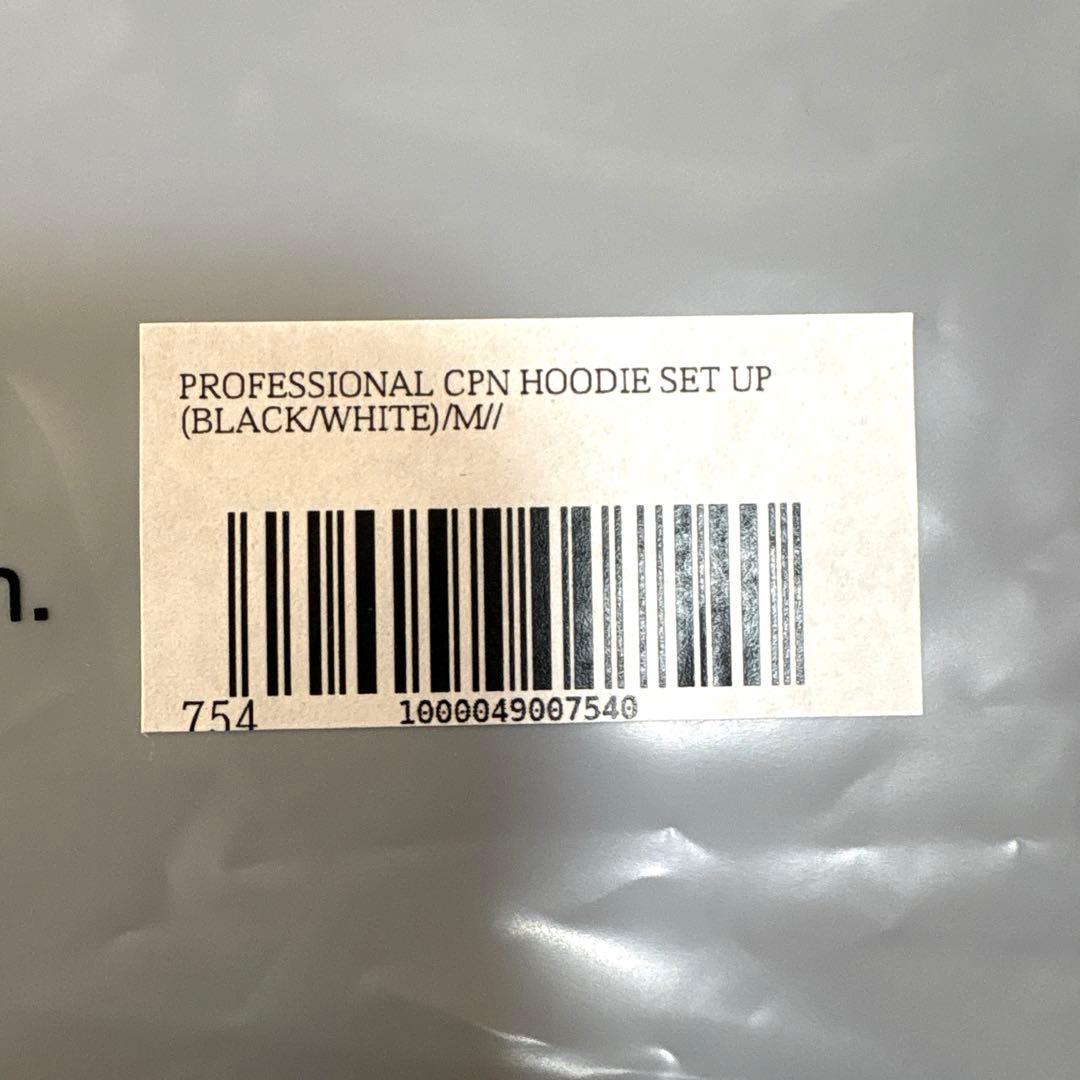 【お値下げ】ENNOY エンノイ セットアップ ブラック/ホワイト フード型