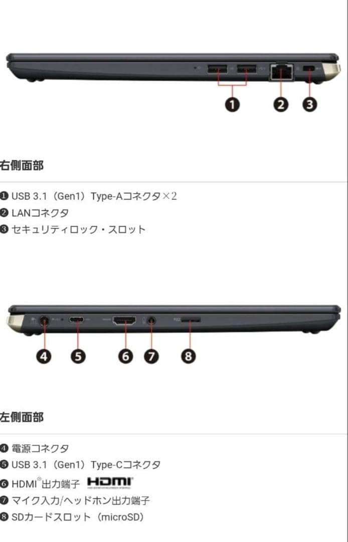 dynabook G83/FS（Core i5-10210U / 16GB