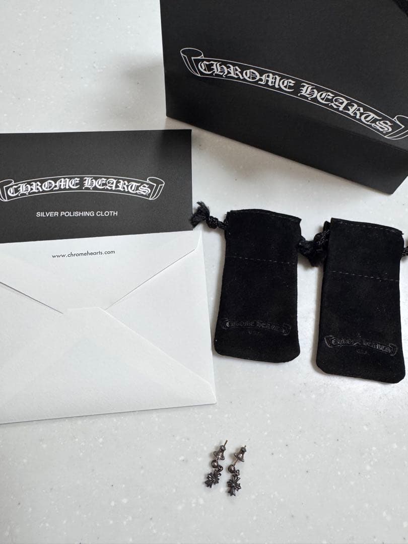 Chrome Hearts タイニー　ドロップ　ピアス　2個