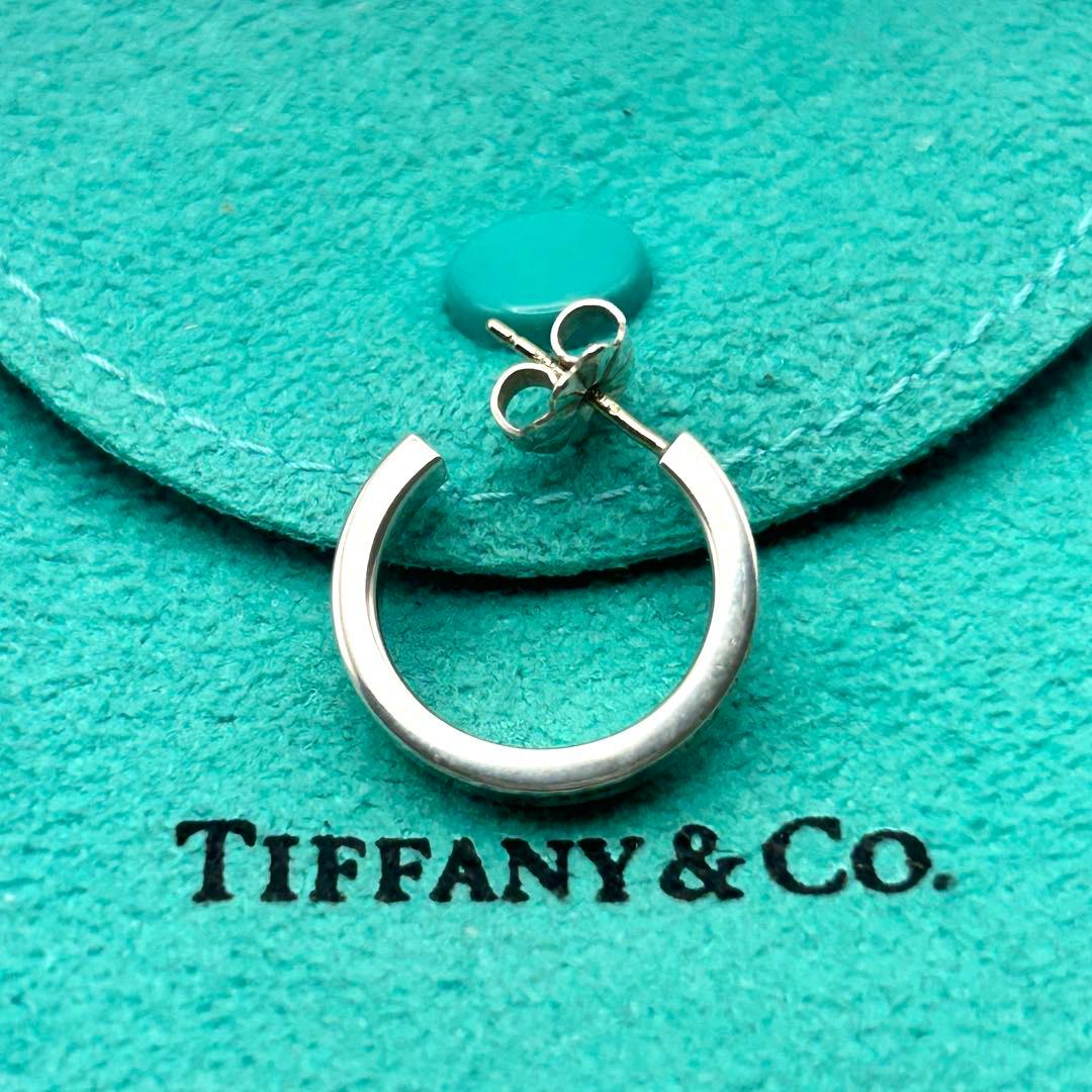 美品　ティファニー　ナロー　1837 フープ　ピアス　シルバー　925 片耳