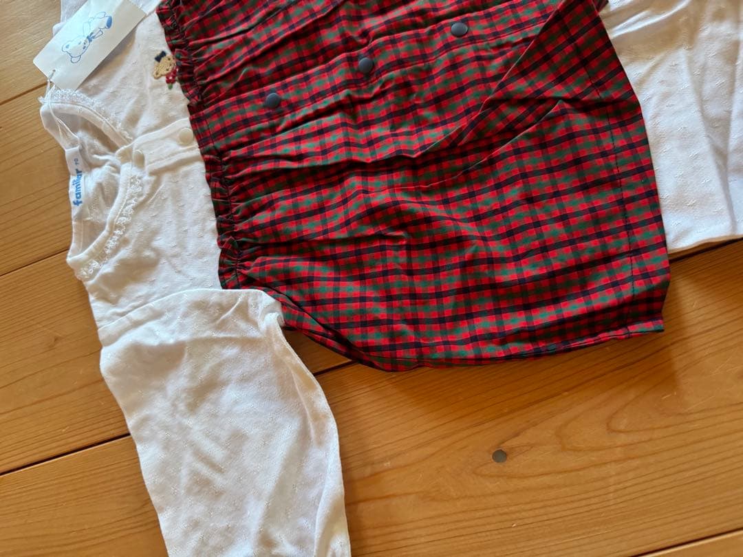 新品タグ付　familiar ファミリア　カバーオール (年中) 70cm