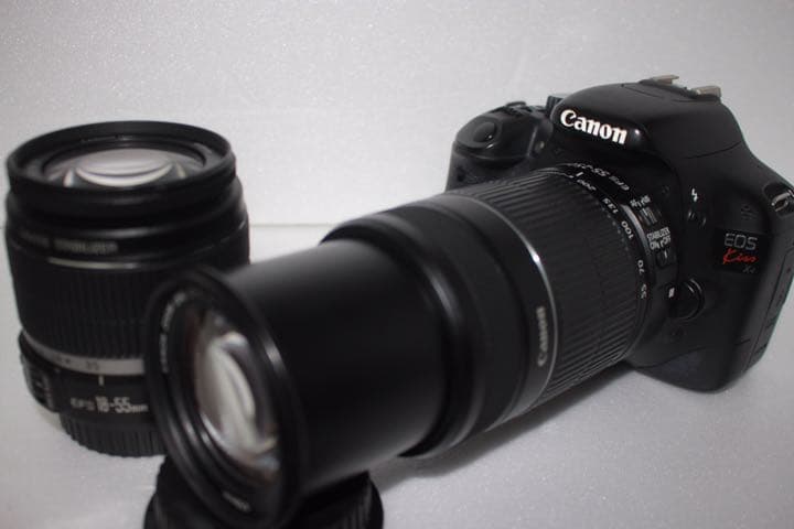 手ぶれ補正付き★canon kiss x4 標準&望遠ダブルレンズセット★