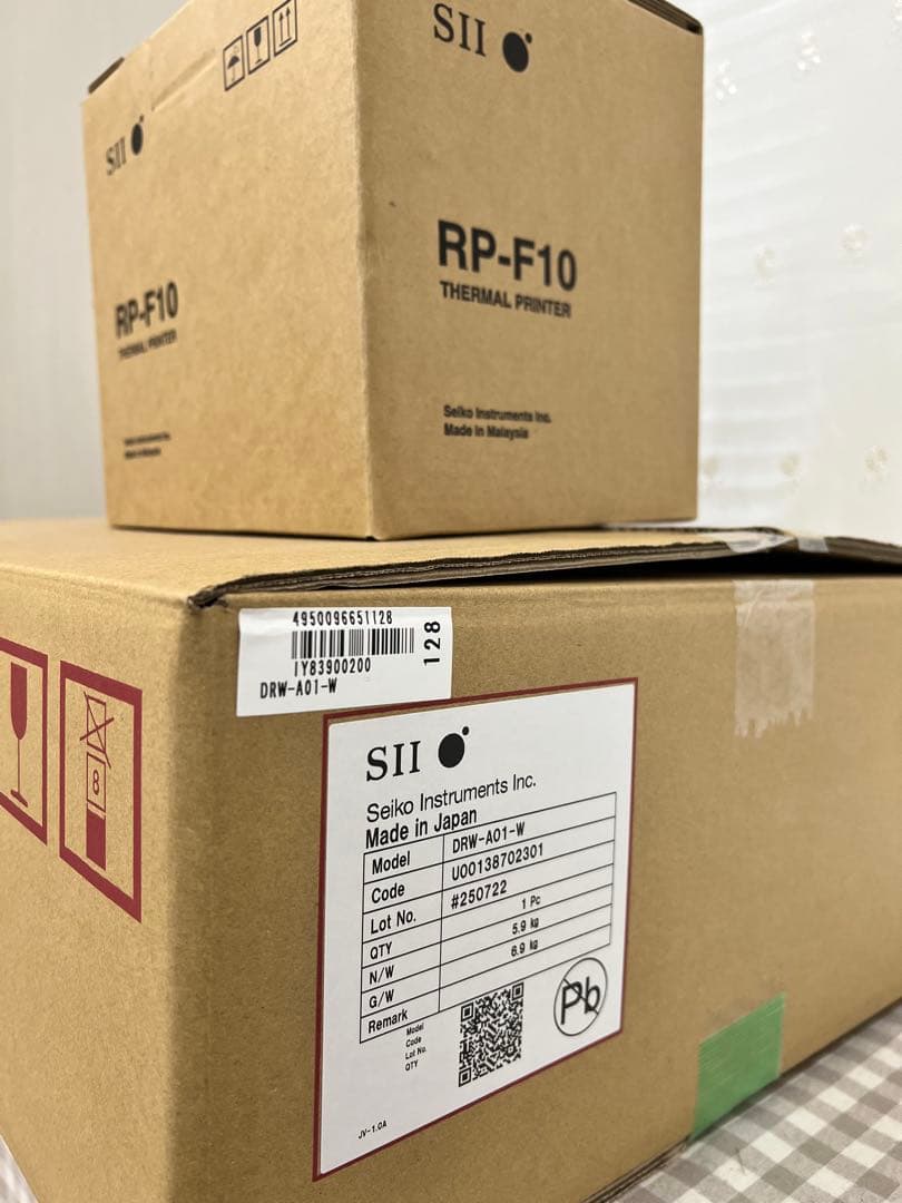 SII DIIW-A1 レシートプリンターとドロアー エアレジ