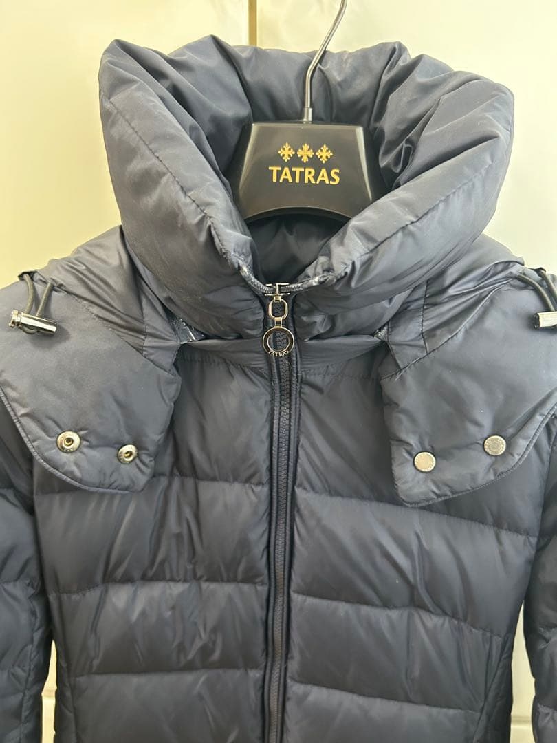 TATRAS ネイビー ダウンジャケット ロング丈