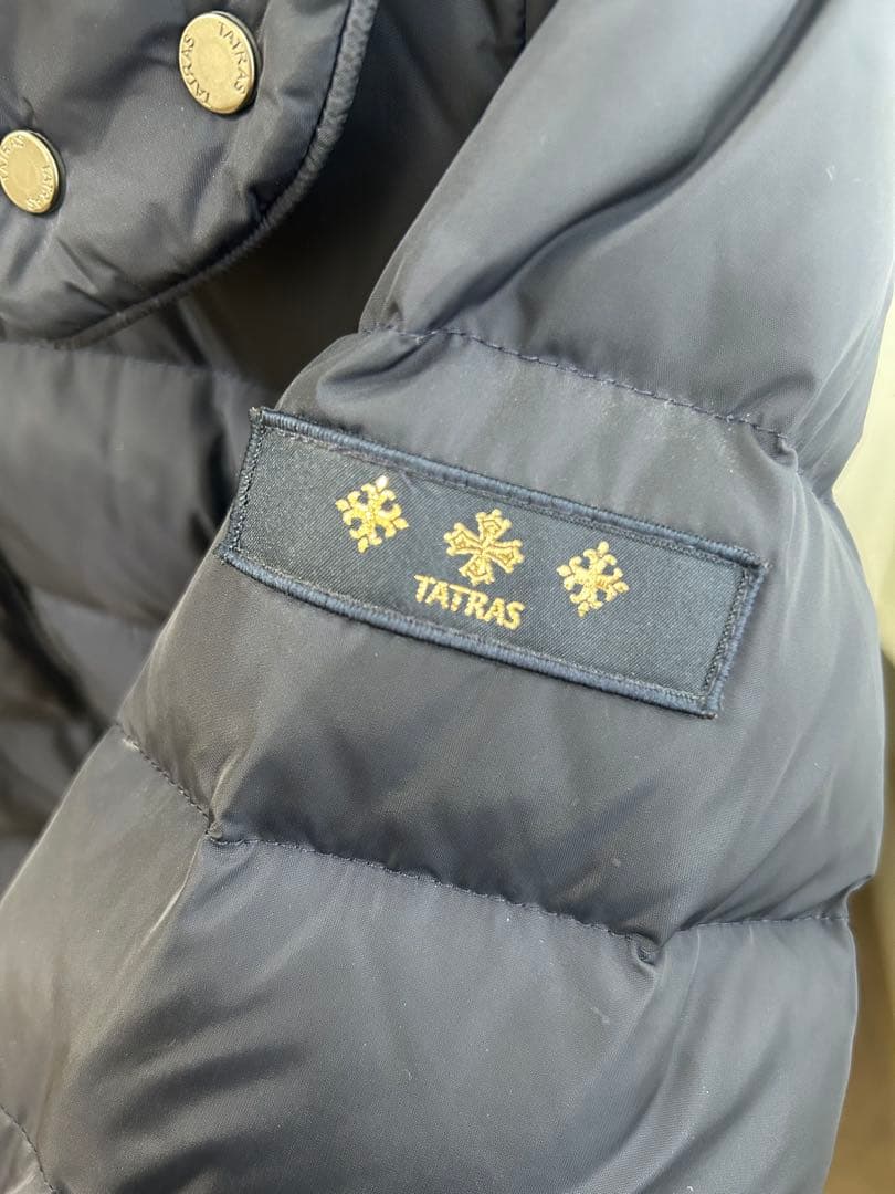 TATRAS ネイビー ダウンジャケット ロング丈