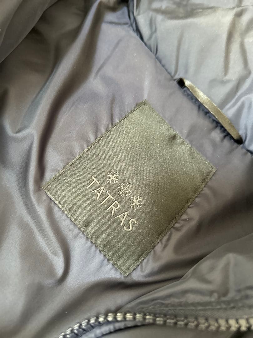 TATRAS ネイビー ダウンジャケット ロング丈