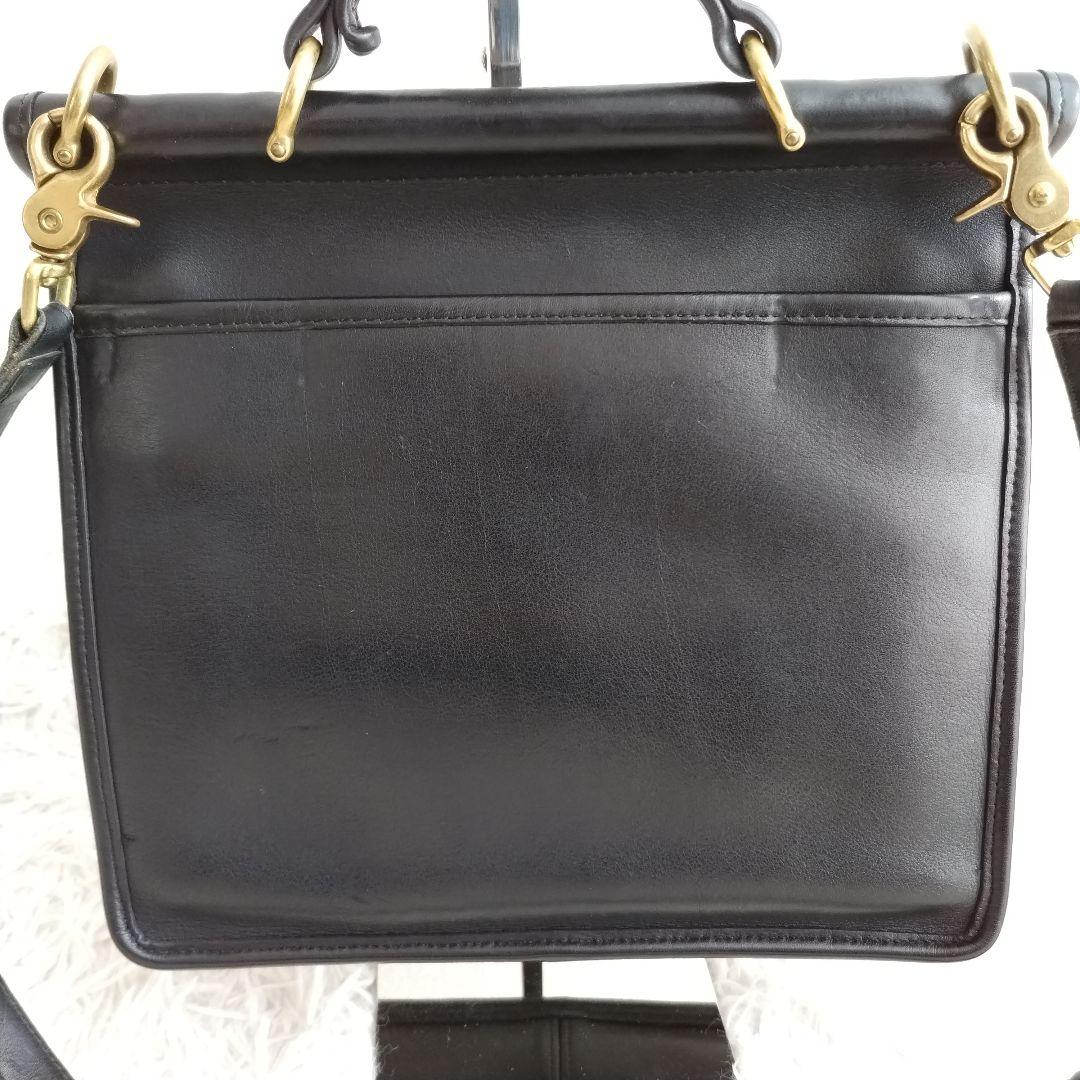 オールドコーチ　9927 ウィリス　ブラック　黒　 レザー ショルダーバッグ