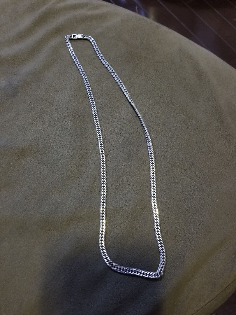 シルバー喜平ネックレス　6面ダブル　60cm