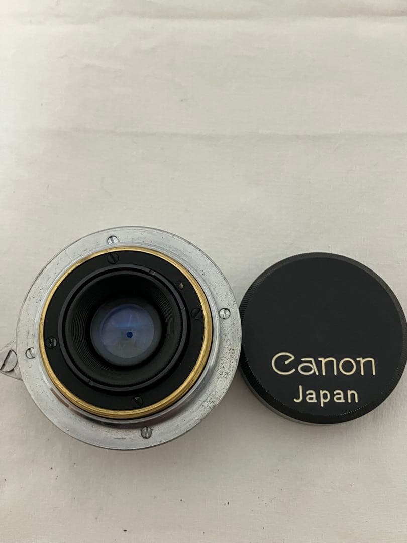 キャノン 28mm F2.8 ライカLマウントレンズ 純正メタルキャップ付属