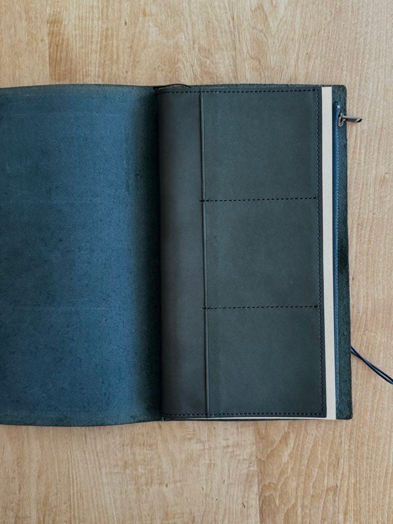 トラベラーズノート ブルーエディション&レザージッパーケース