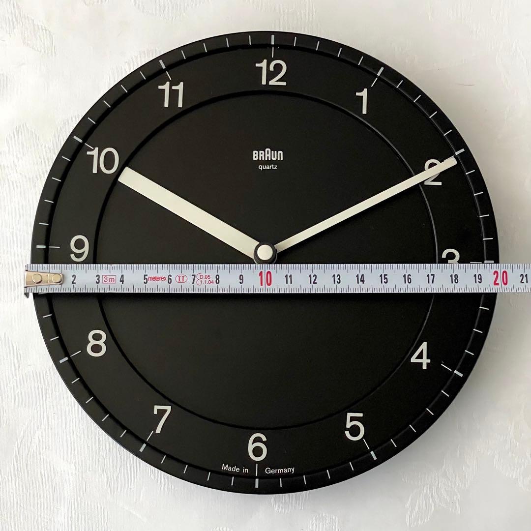 BRAUN Wall Clock Type 4861 ブラウン 壁時計 ブラック