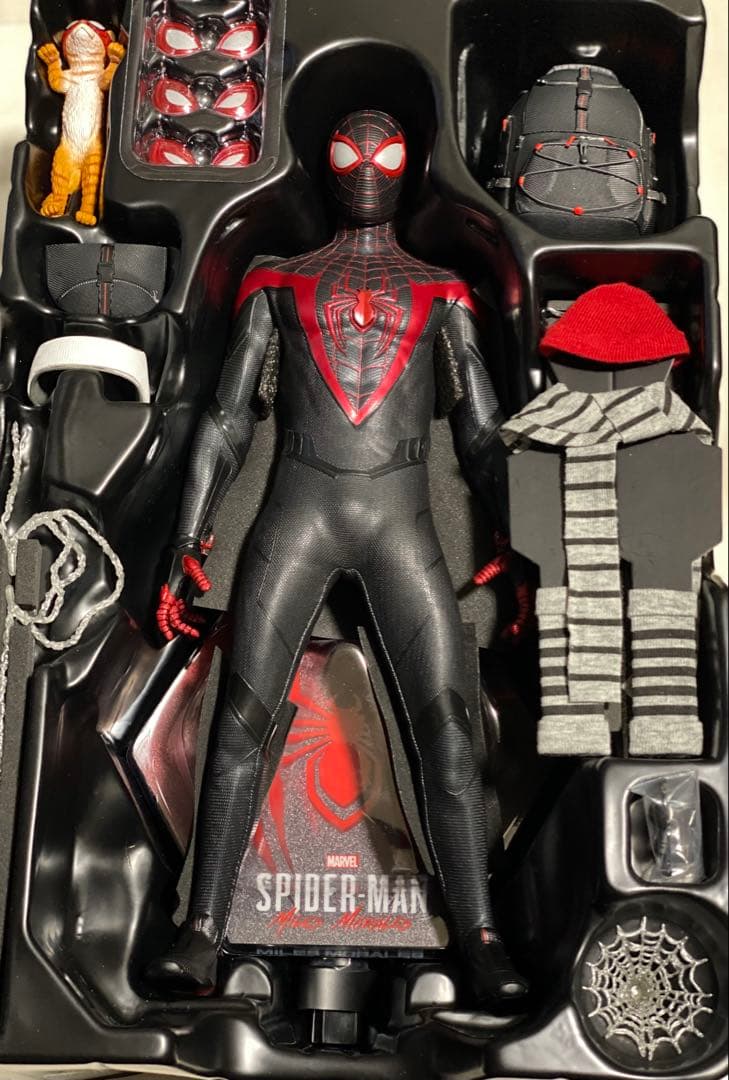 ホットトイズ スパイダーマン アドバンスドスーツ マイルスモラレス セット