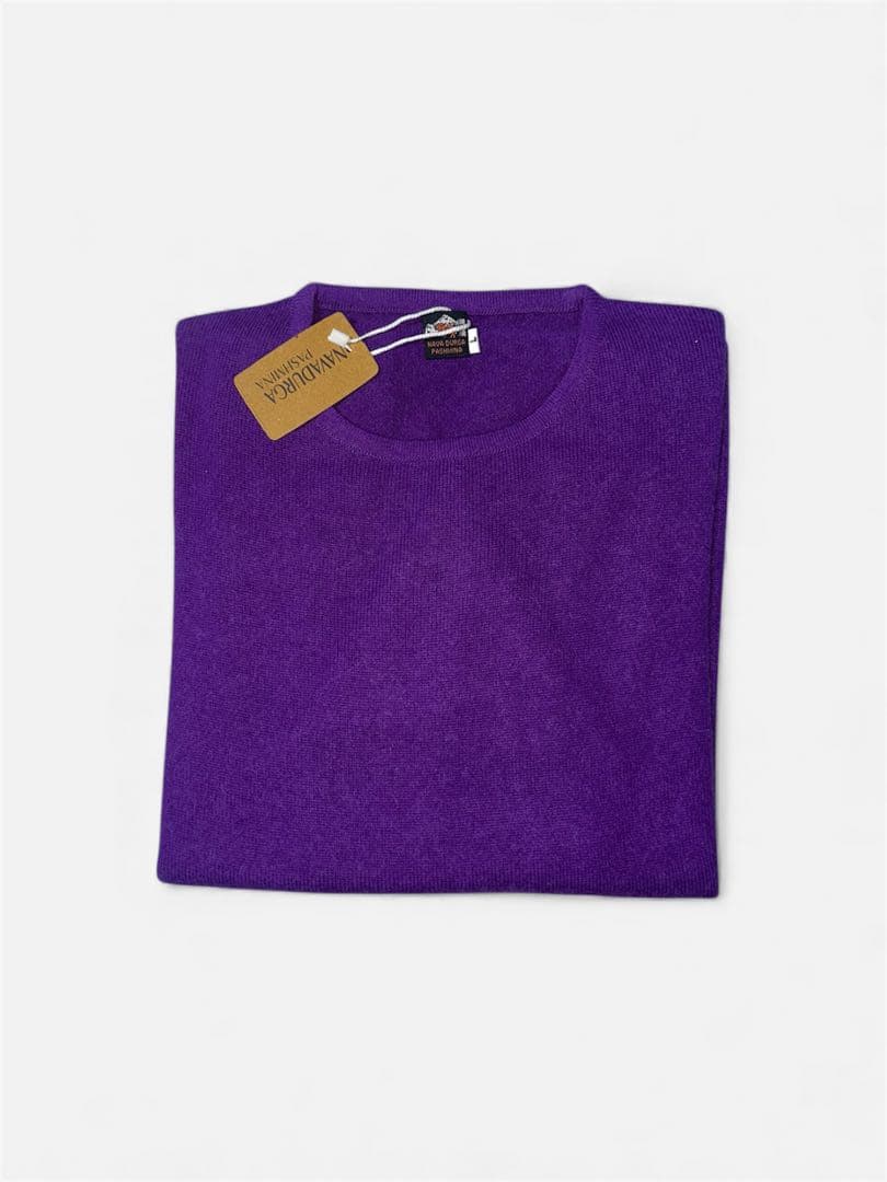 ND Cashmere 新しい100%カシミヤクルーネックセーター